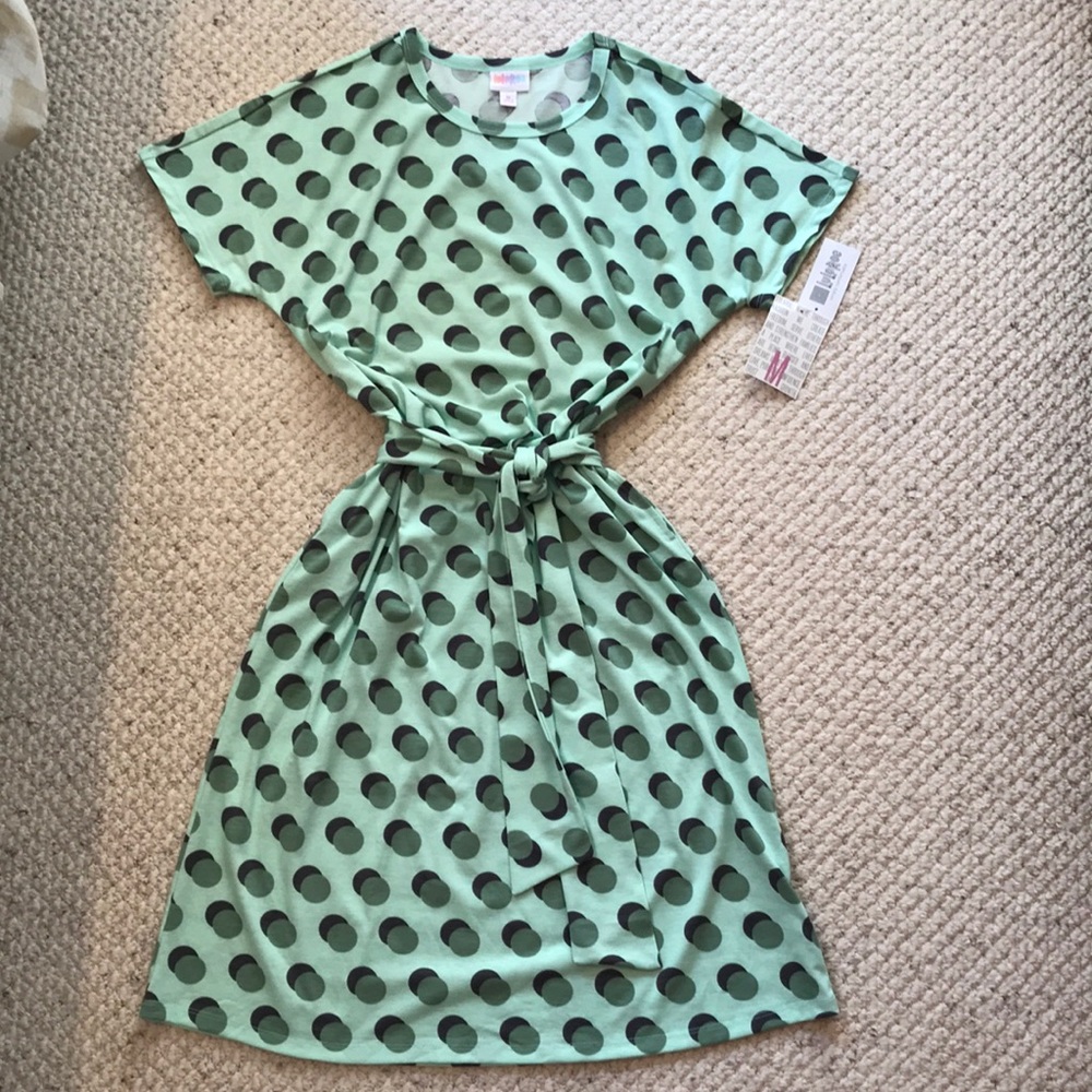 NWT LuLaRoe Medium Marley Dress w/ pockets & sash